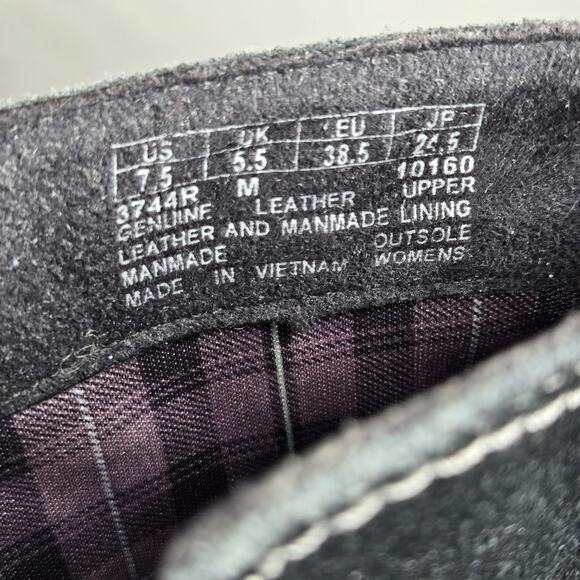 Timberland Earthkeepers Bethel Buckle Boots Womens 7.5 Black Leather Suede Heel - Picture 5 of 12